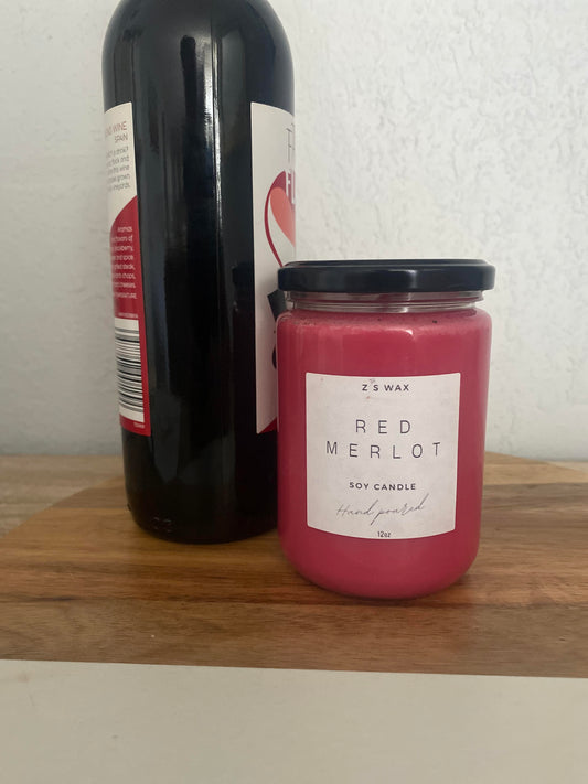 Red Merlot Regular Wick Candle