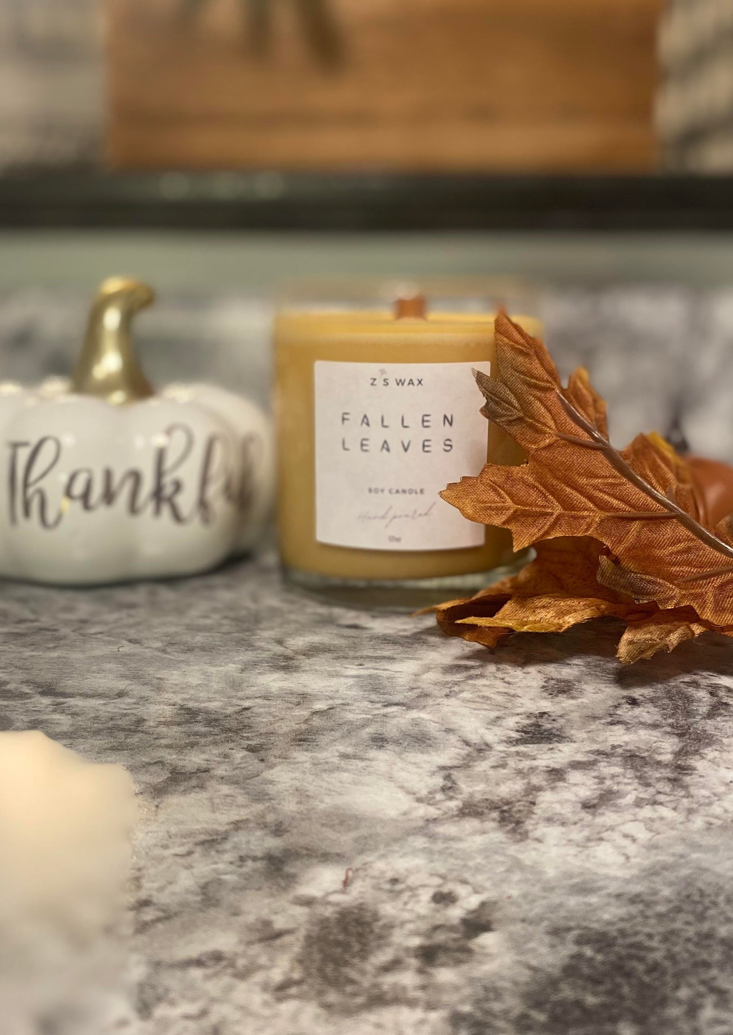 Fallen Leaves Candle